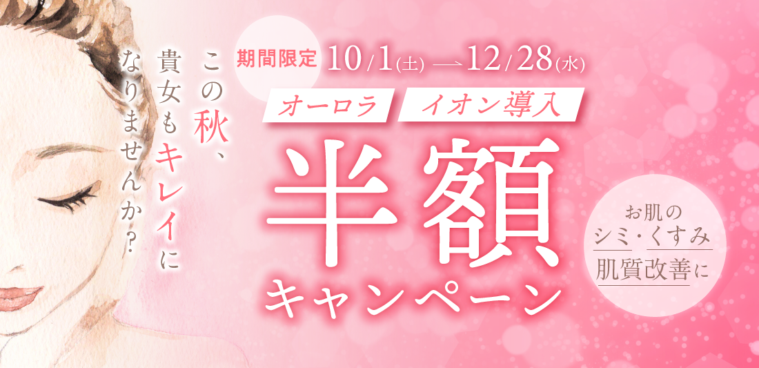 オーロラ/イオン導入 半額キャンペーン